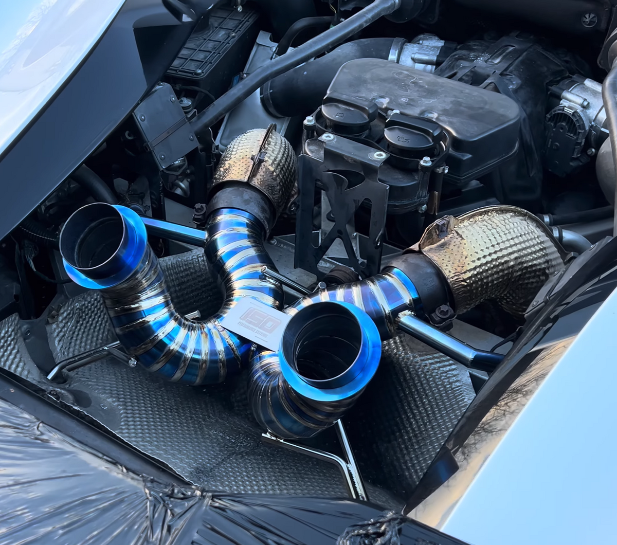 McLaren 600LT titanium cat-back exhaust – view 2