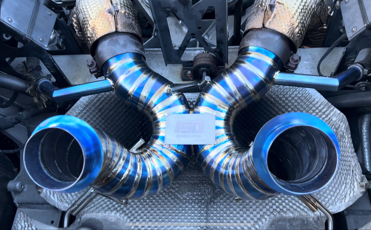 McLaren 600LT titanium cat-back exhaust – view 3