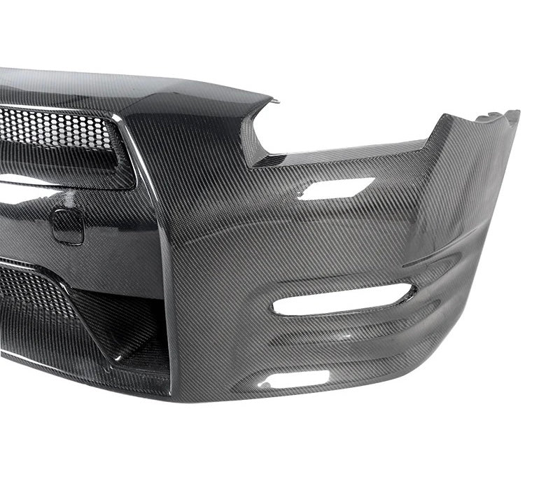Nissan GTR R35 2008-2016 OEM-Style carbon fibre bumper – view 4