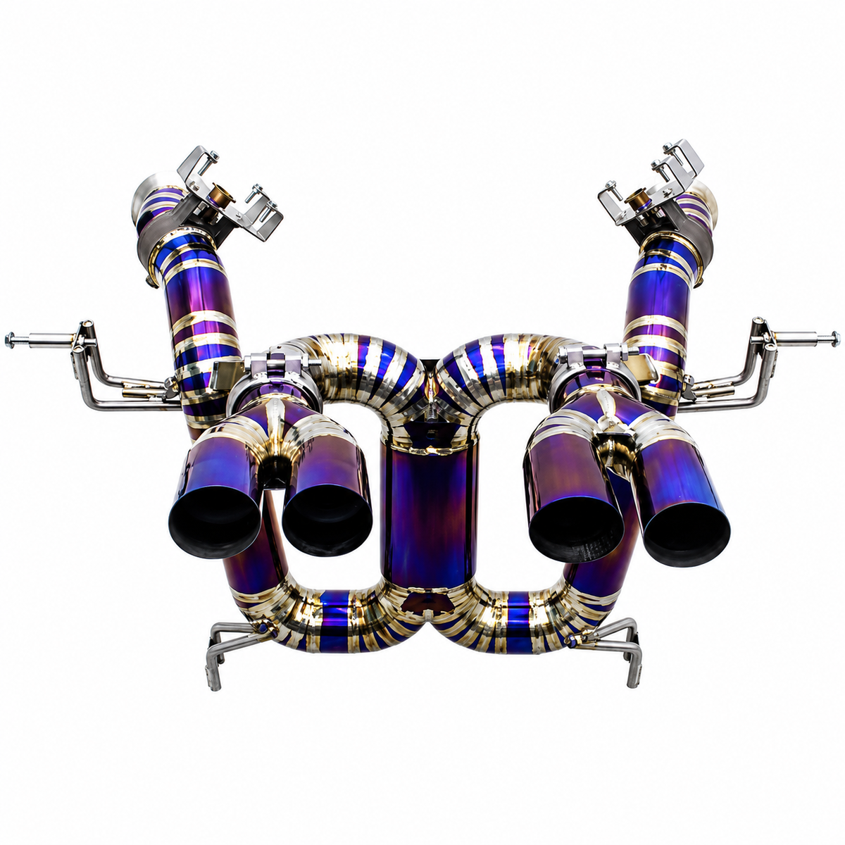 Lamborghini Revuelto titanium F1-style X-pipe exhaust – view 2