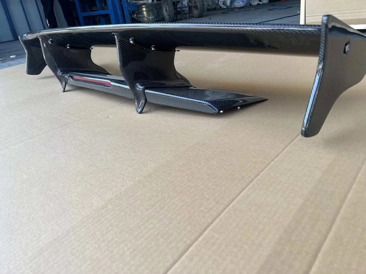 Nissan GTR R35 TS-Style carbon fibre boot spoiler – view 2
