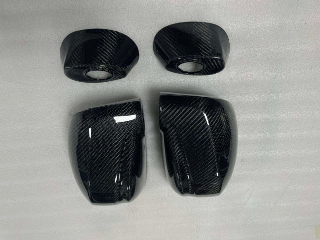 Nissan GTR R35 2017+ carbon fibre mirror covers – view 2