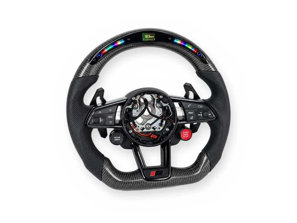 Custom carbon steering wheel audi r8 rs