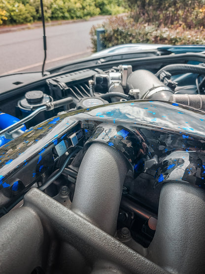 Nissan GTR R35 carbon fibre engine cover – view 2