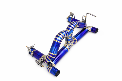 Ferrari 488 titanium racing X-pipe – view 2