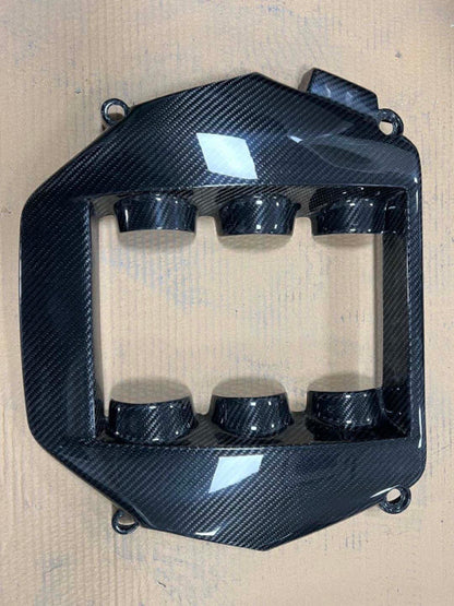 Nissan GTR R35 carbon fibre engine cover – view 4