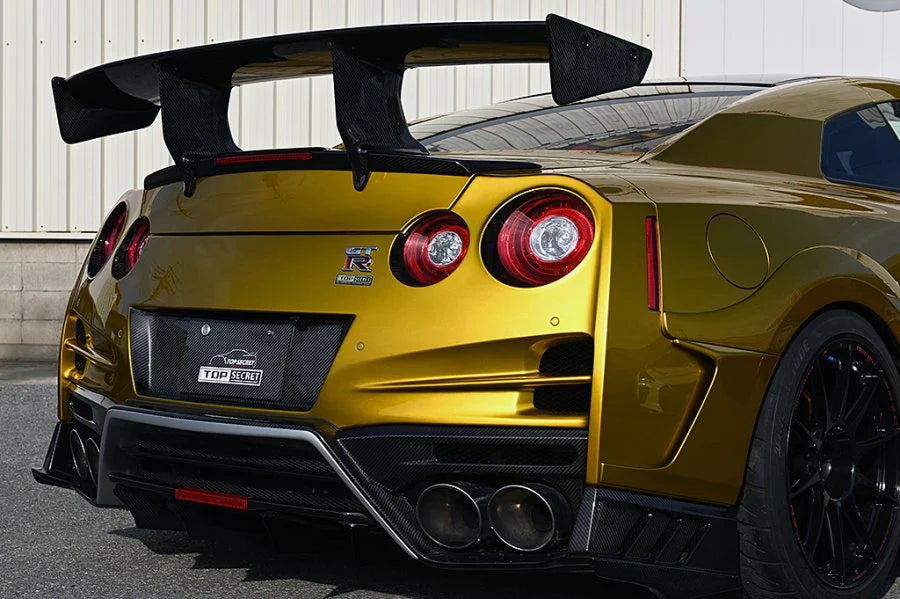 Nissan GTR R35 TS-Style V2 carbon fibre boot wing – view 2